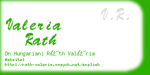 valeria rath business card